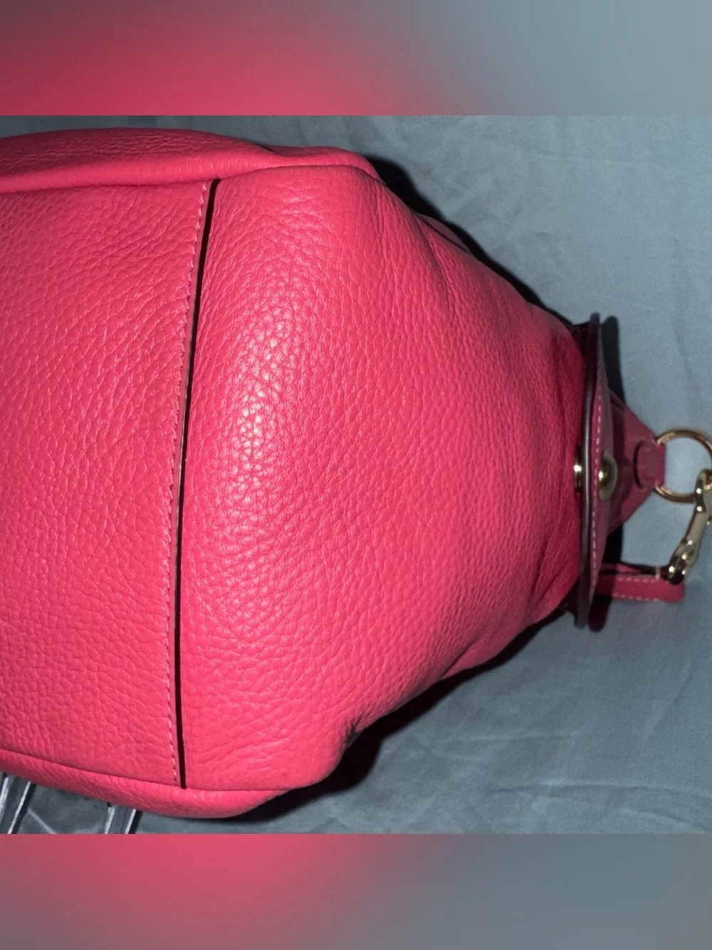 Coach 6152 Pennie Pink Shoulder Bag with Gold Hardware